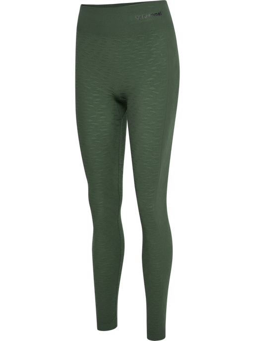 hmlMT FOCUS SEAMLESS HW TIGHTS, CLIMBING IVY, packshot