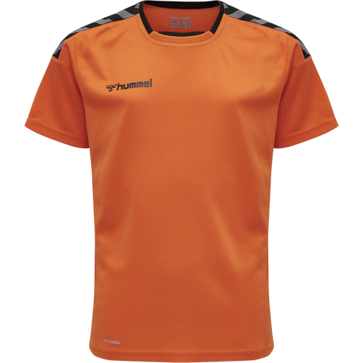 hmlAUTHENTIC KIDS POLY JERSEY S/S, TANGERINE, packshot