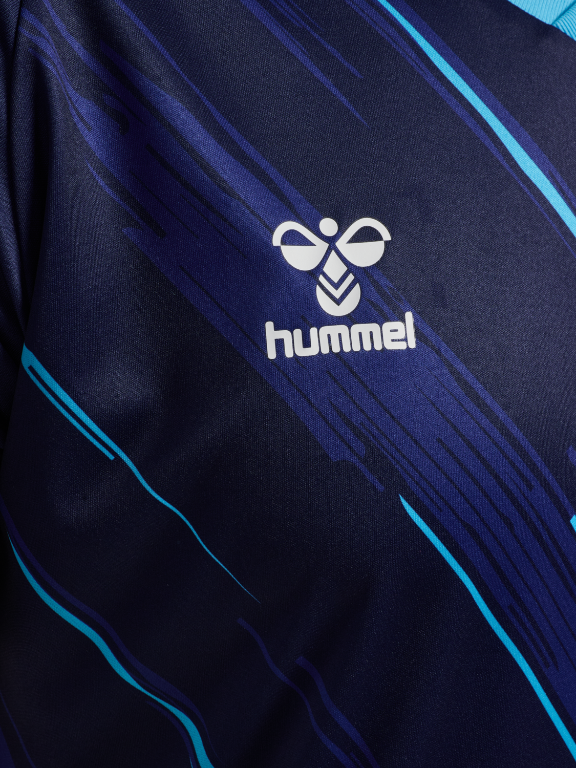 hmlMATCH TRIUMPH JERSEY S/S, MARINE/AQUARIUS, packshot