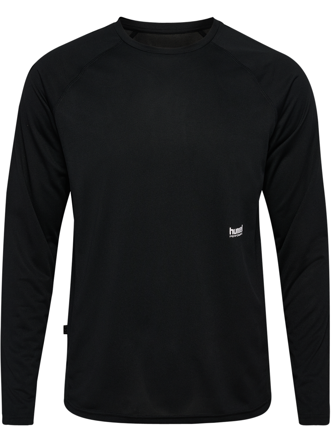 hmlPULSE WORKOUT T-SHIRT L/S, BLACK, packshot