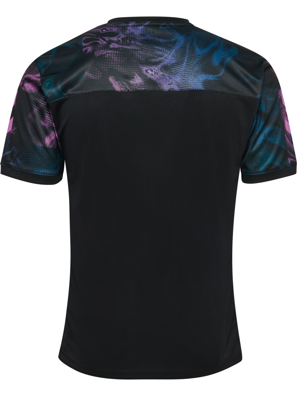 hmlBLAZE CLUB 26 GRAPHIC TEE, BLACK/PINK, packshot