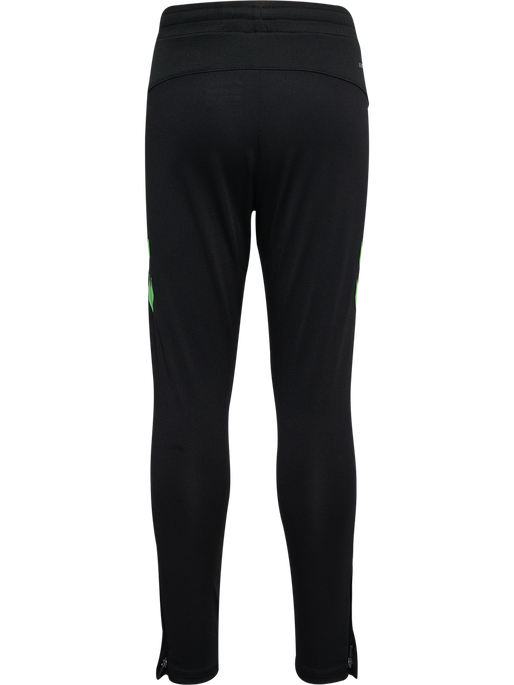 hmlLEAD 2.0 TRAINING PANTS KIDS, BLACK/GREEN GECKO hmlLEAD 2.0 TRAINING PANTS KIDS, BLACK/GREEN GECKO, packshot