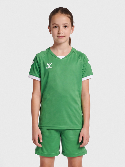 hmlCORE VOLLEY TEE KIDS, JELLY BEAN, model