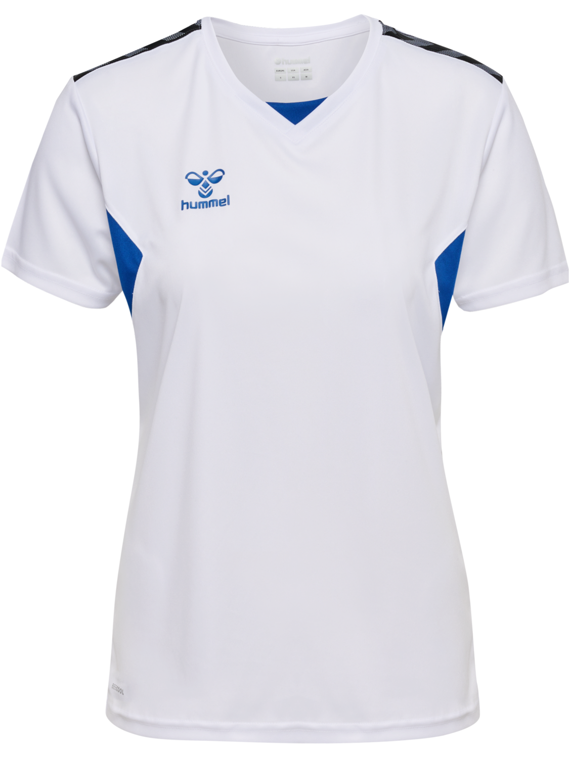 hmlAUTHENTIC PL JERSEY S/S WOMAN, WHITE/TRUE BLUE, packshot