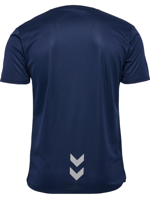 hmlRUN JERSEY S/S, BLACK IRIS, packshot
