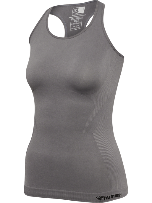 hmlTIF SEAMLESS TOP, CHARCOAL GRAY, packshot