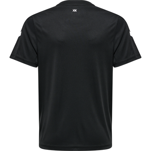 hmlCORE XK POLY JERSEY S/S KIDS, BLACK, packshot