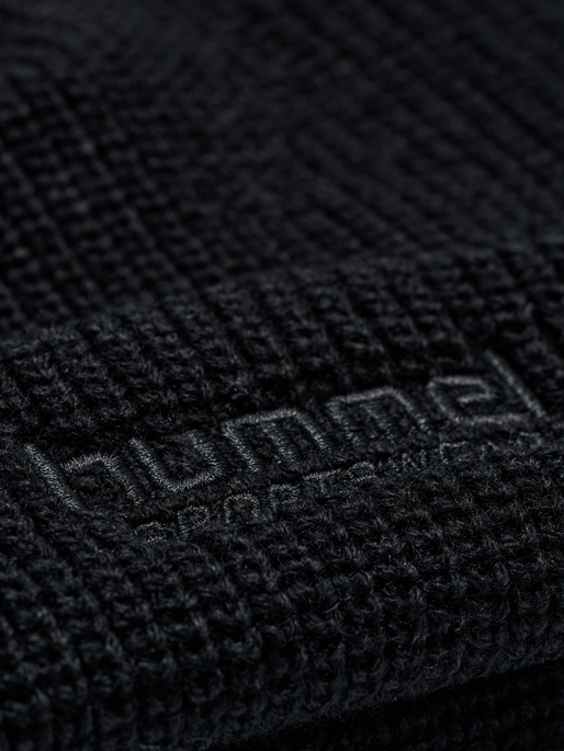 hmlHALF RIB BEANIE, BLACK hmlHALF RIB BEANIE, BLACK, packshot