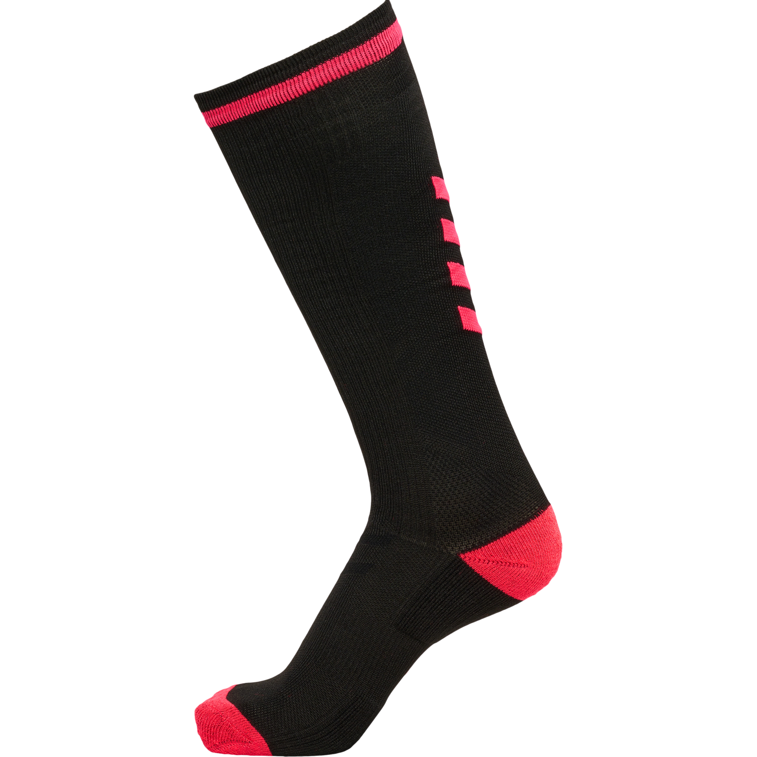 ELITE INDOOR SOCK HIGH, BLACK/DIVA PINK, packshot