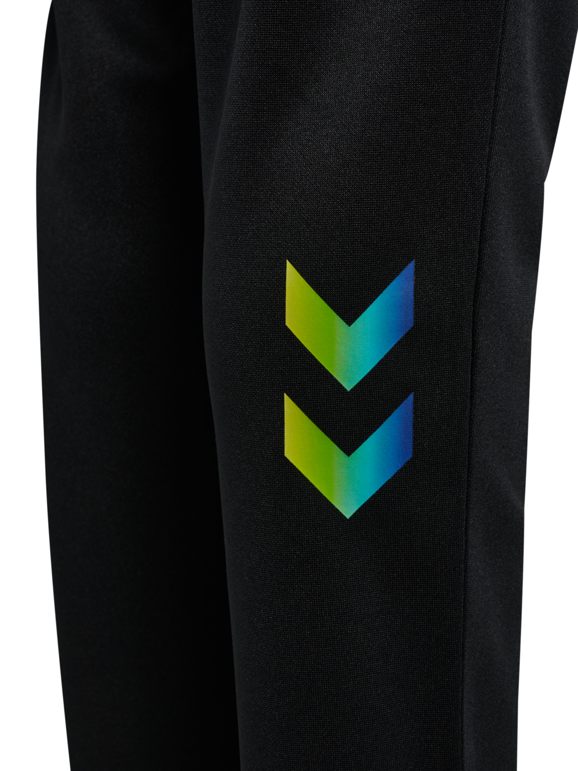 hmlSHIMMER TRAINING PANTS KIDS, BLACK/LIMEADE, packshot