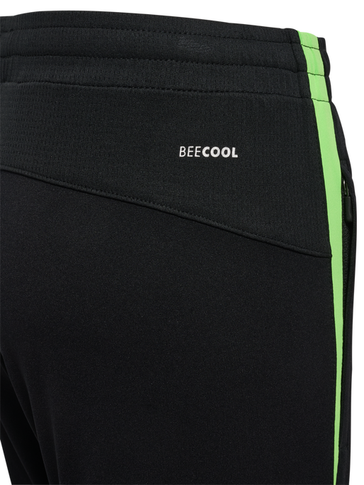 hmlLEAD 2.0 TRAINING PANTS KIDS, BLACK/GREEN GECKO hmlLEAD 2.0 TRAINING PANTS KIDS, BLACK/GREEN GECKO, packshot