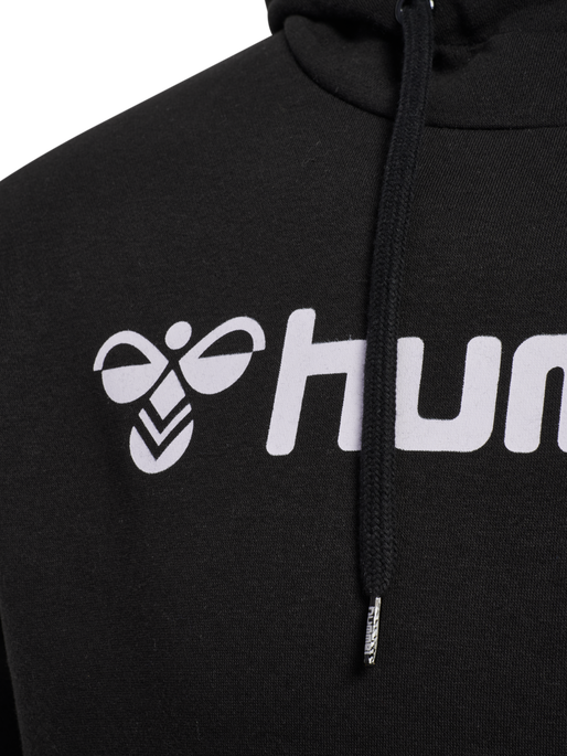 hmlMOVER COTTON HOODIE, BLACK, packshot