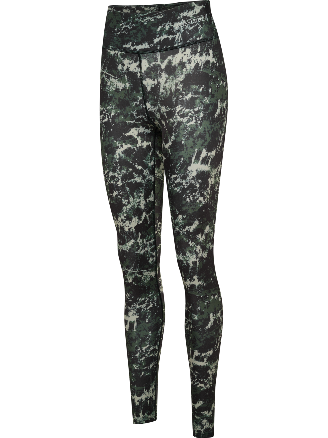 hmlTE TWIST AOP MID WAIST TIGHTS, CLIMBING IVY, packshot