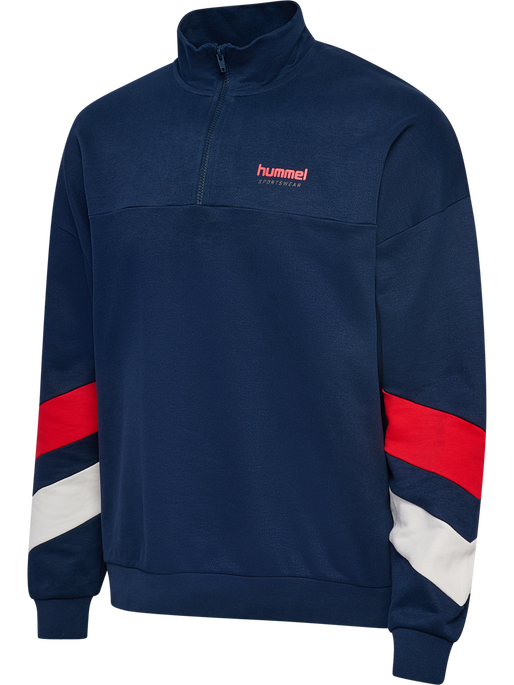 hmlOVERSIZED HALFZIP SPORTSWEAR, DRESS BLUES hmlOVERSIZED HALFZIP SPORTSWEAR, DRESS BLUES, packshot
