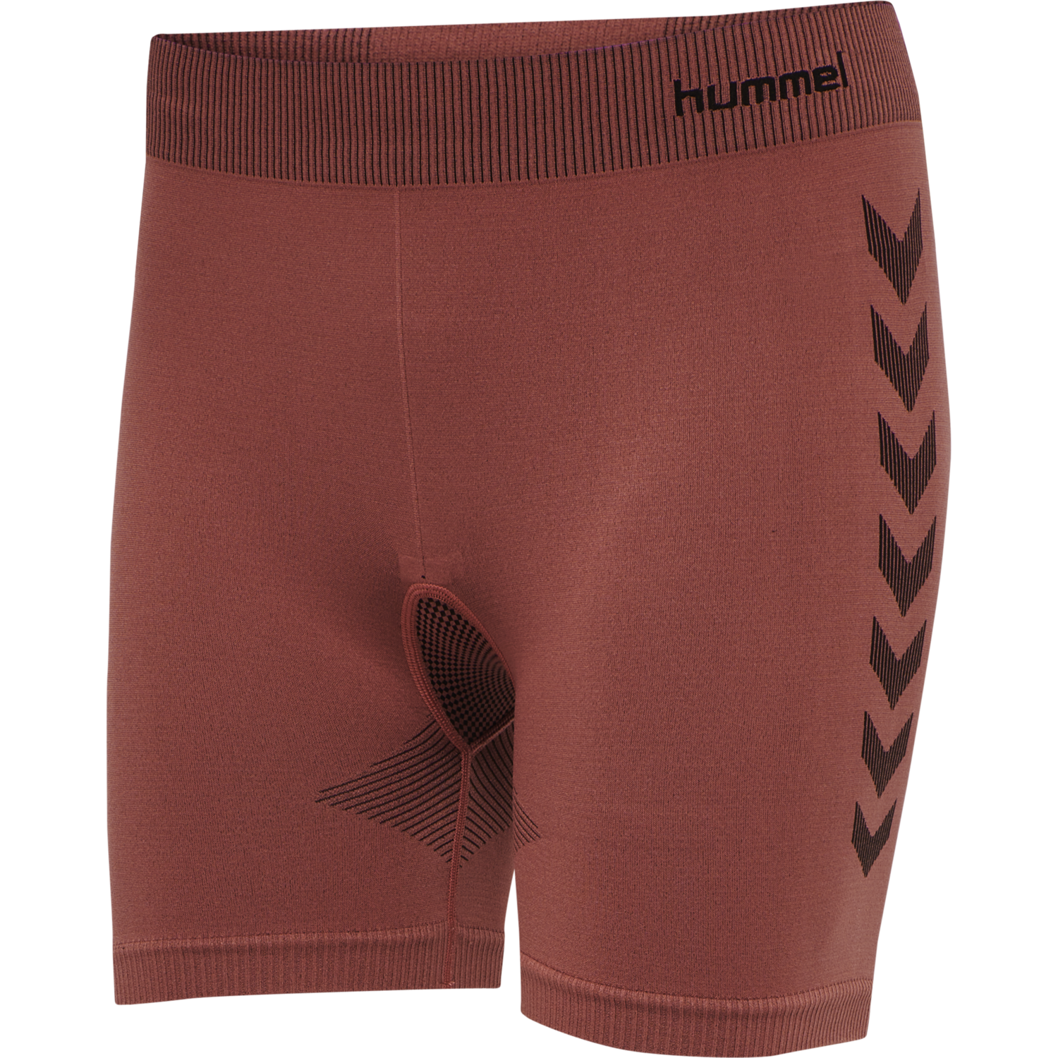 HUMMEL FIRST SEAMLESS TR SHT TIGH W, MARSALA, packshot