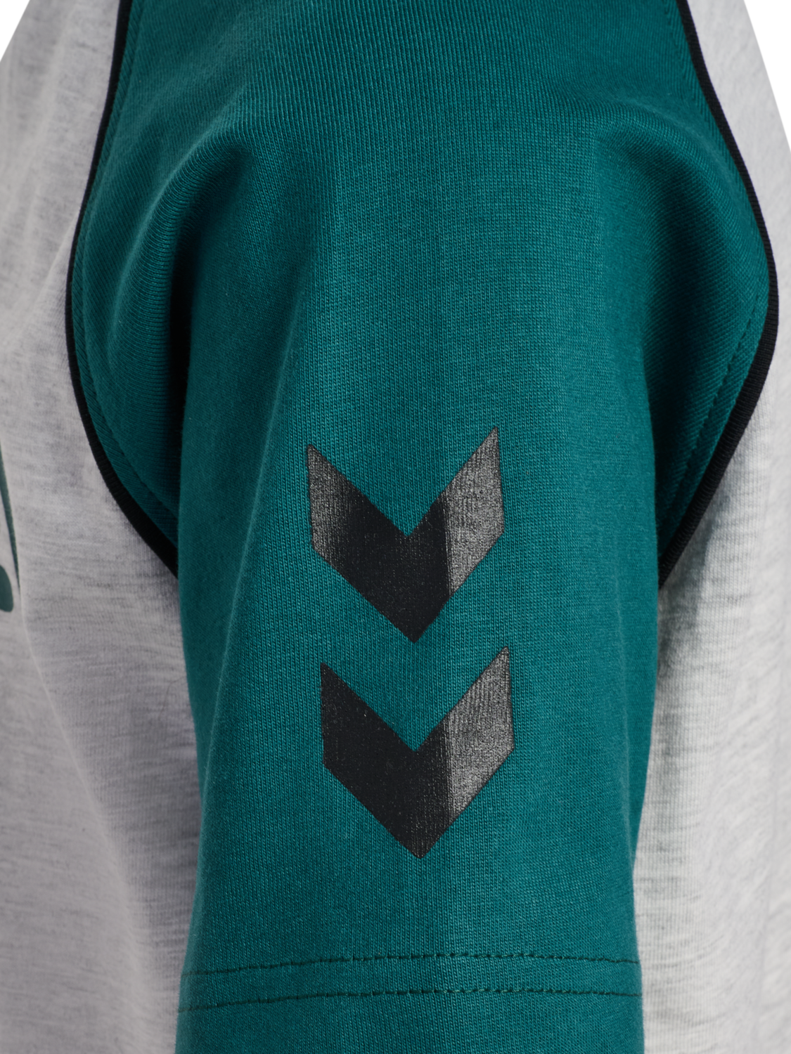 hmlJR REG V-NECK T-SHIRT SS, LIGHT GREY MELANGE, packshot