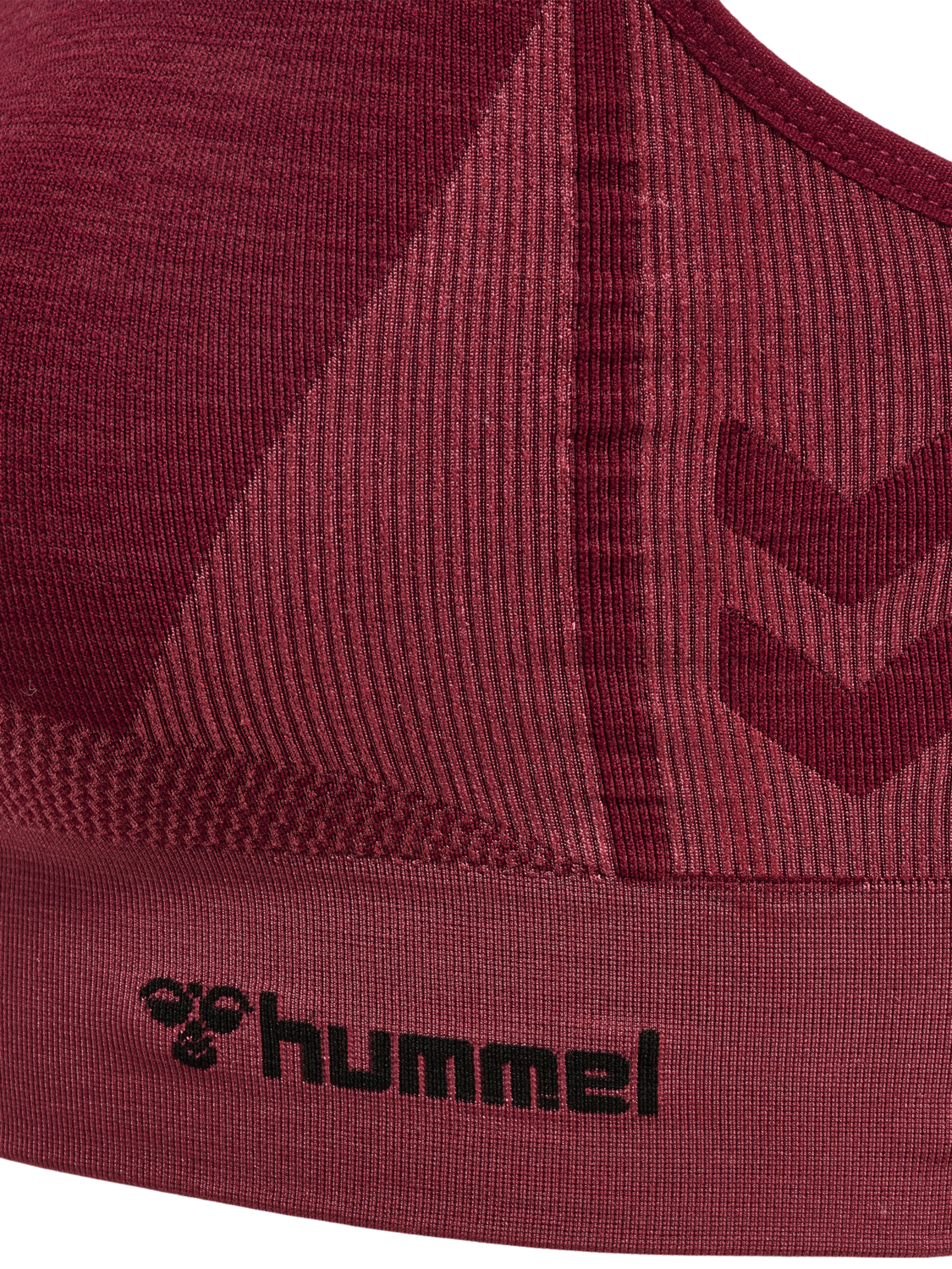 hmlCLEA SEAMLESS  SPORTS TOP, CABERNET/APPLE BUTTER MELANGE, packshot