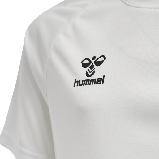 hmlCORE XK CORE POLY TEE S/S KIDS, WHITE, packshot