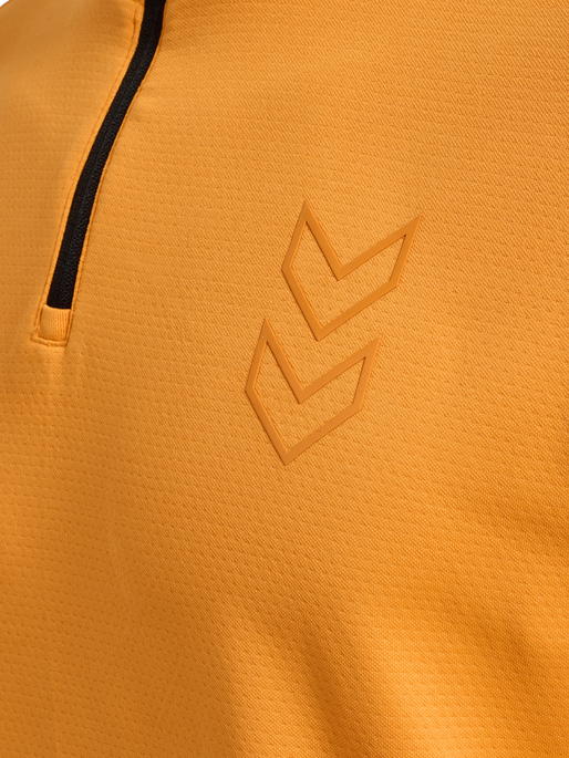 hmlACTIVE PL HALF ZIP, BLAZING ORANGE hmlACTIVE PL HALF ZIP, BLAZING ORANGE, packshot