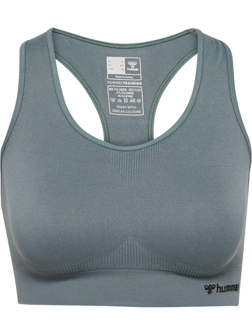 hmlTIF SEAMLESS SPORTS TOP, BALSAM GREEN, packshot