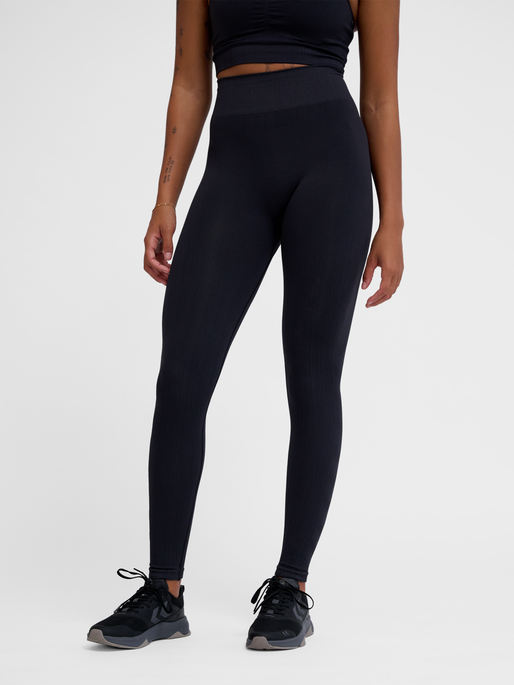 hmlMT DEFINE SEAML SCRUNCH TIGHTS, BLACK, model