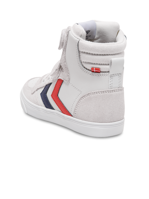 SLIMMER STADIL LEATHER HIGH JR, WHITE, packshot