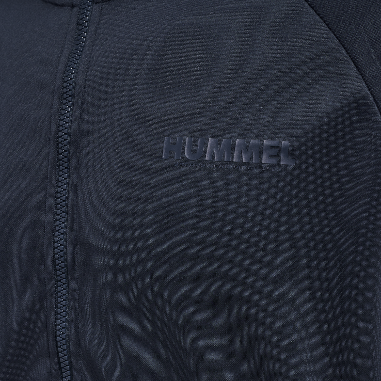 hmlLEGACY POLY ZIP JACKET, BLUE NIGHTS, packshot