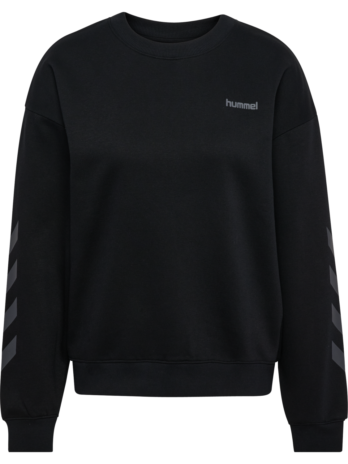 hmlKEEPER CHEVRON W CREWNECK, BLACK, packshot