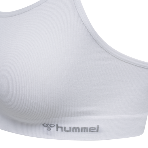hmlJUNO SEAMLESS BRA, WHITE hmlJUNO SEAMLESS BRA, WHITE, packshot