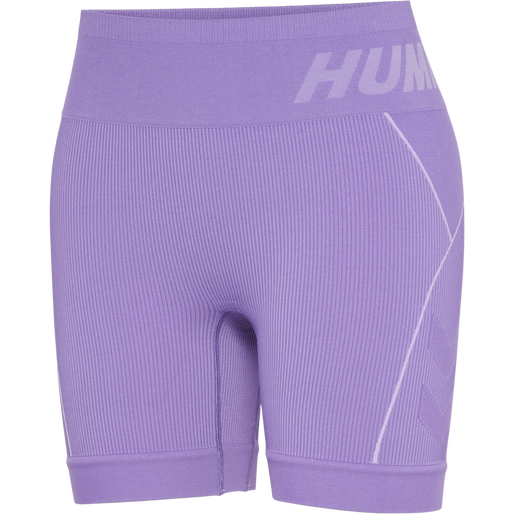 hmlTE CHRISTEL SEAMLESS SHORTS, PAISLEY PURPLE/LAVENDER MELANG, packshot