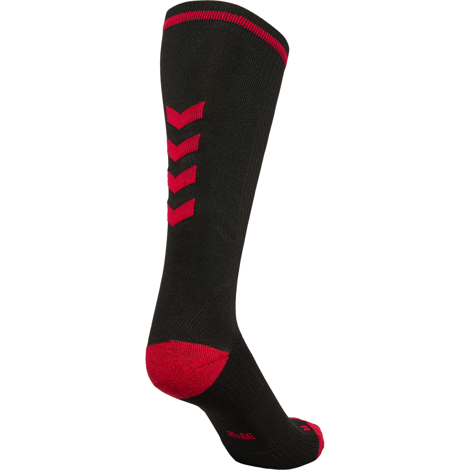 ELITE INDOOR SOCK HIGH, BLACK/RED, packshot