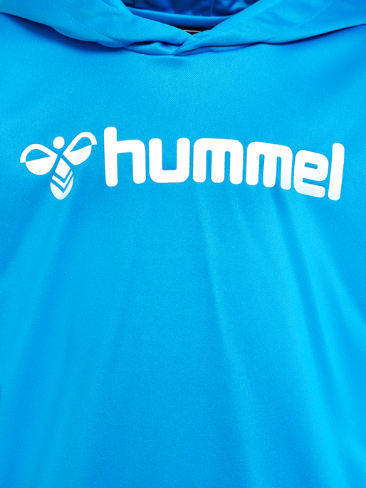 hmlLOGO HOODIE KIDS, DIVA BLUE, packshot