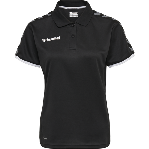 hmlAUTHENTIC WOMAN FUNCTIONAL POLO, BLACK/WHITE, packshot