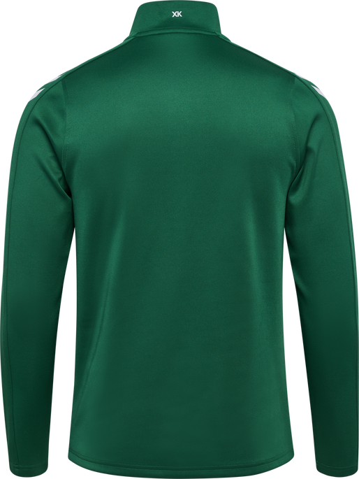 hmlCORE XK POLY ZIP SWEAT WOMAN, EVERGREEN, packshot