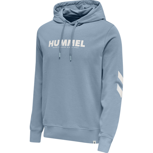 hmlLEGACY LOGO HOODIE, ASHLEY BLUE, packshot