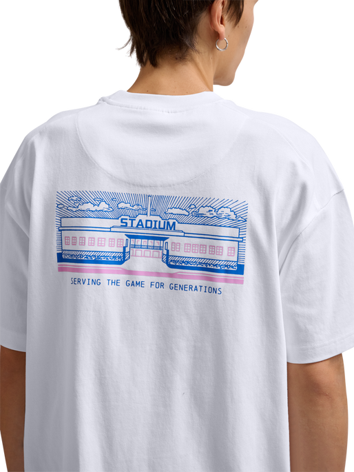 hmlLOOSE T-SHIRT S/S SW STADIUM, WHITE, model