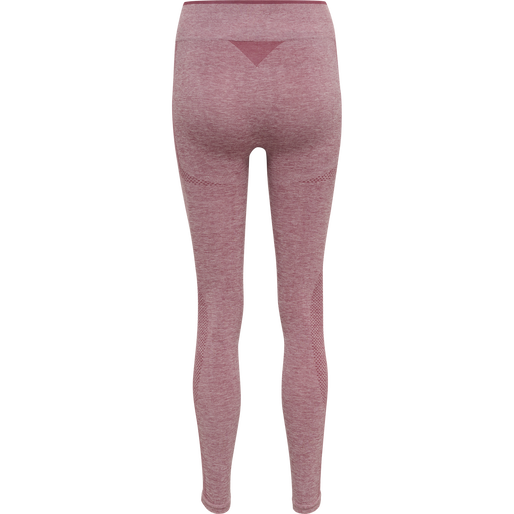 hmlMT UNA SEAMLESS MID WAIST TIGHTS, DUSKY ORCHID MELANGE, packshot