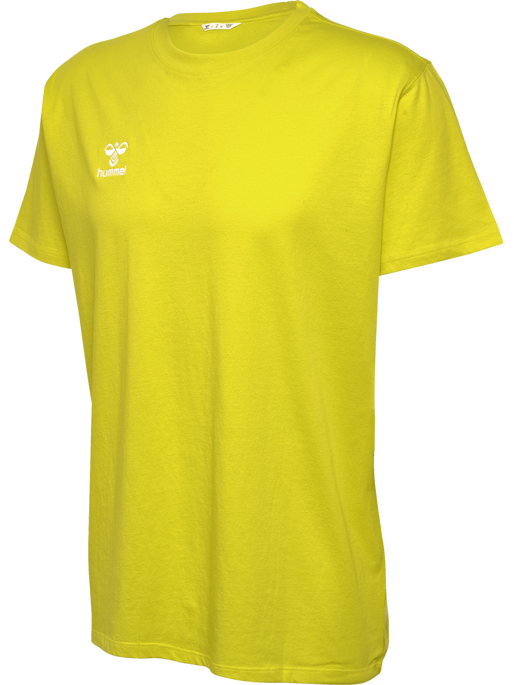 hmlGO 2.0 T-SHIRT S/S, BLAZING YELLOW, packshot