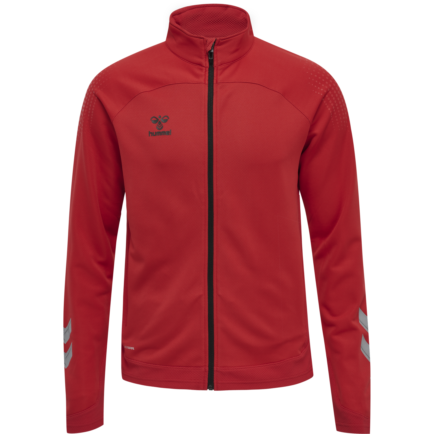 hmlLEAD POLY ZIP JACKET, TRUE RED, packshot