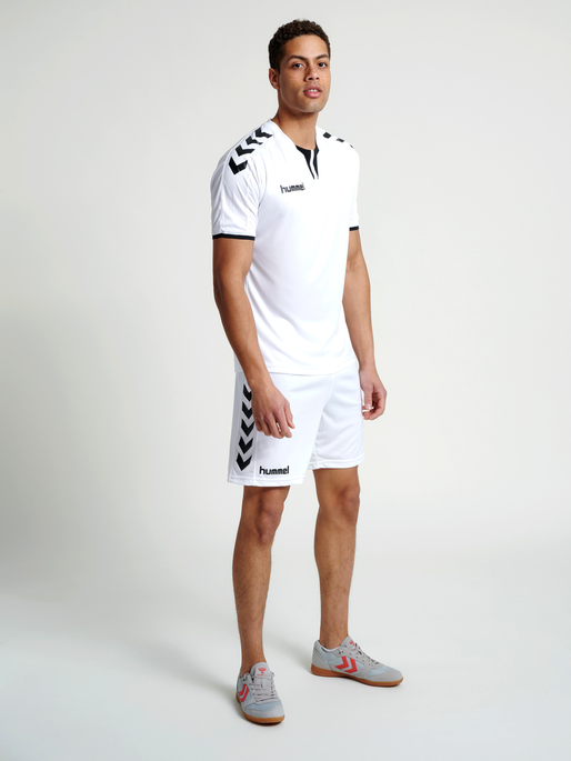 CORE POLY SHORTS, WHITE PR, model