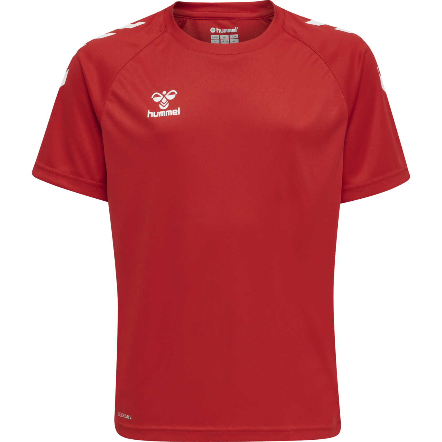 hmlCORE XK CORE POLY TEE S/S KIDS, TRUE RED, packshot