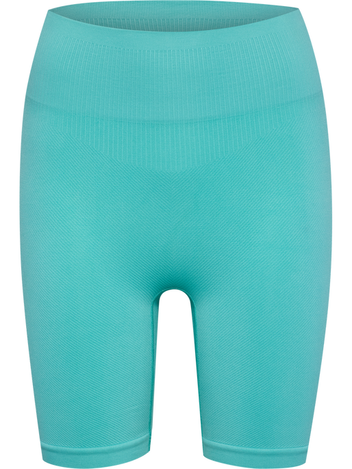 hmlALIVE SEAMLESS HIGH WAIST SHORTS, POOL BLUE, packshot