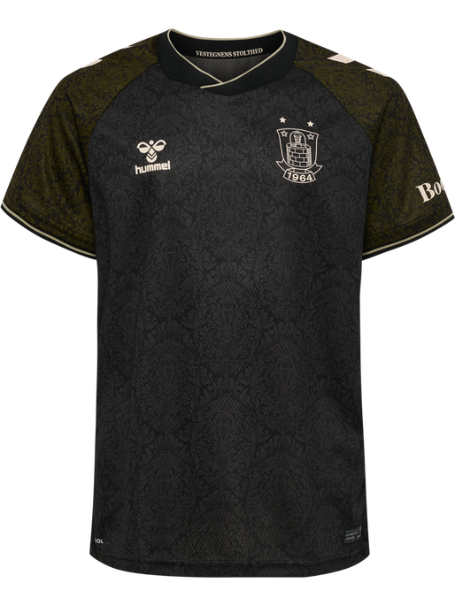 BIF 24/25 THIRD JERSEY S/S KIDS, CAVIAR/FIR GREEN BIF 24/25 THIRD JERSEY S/S KIDS, CAVIAR/FIR GREEN, packshot