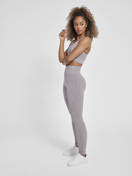 hmlMT FLOW SEAMLESS HW TIGHTS, MINIMAL GRAY, model