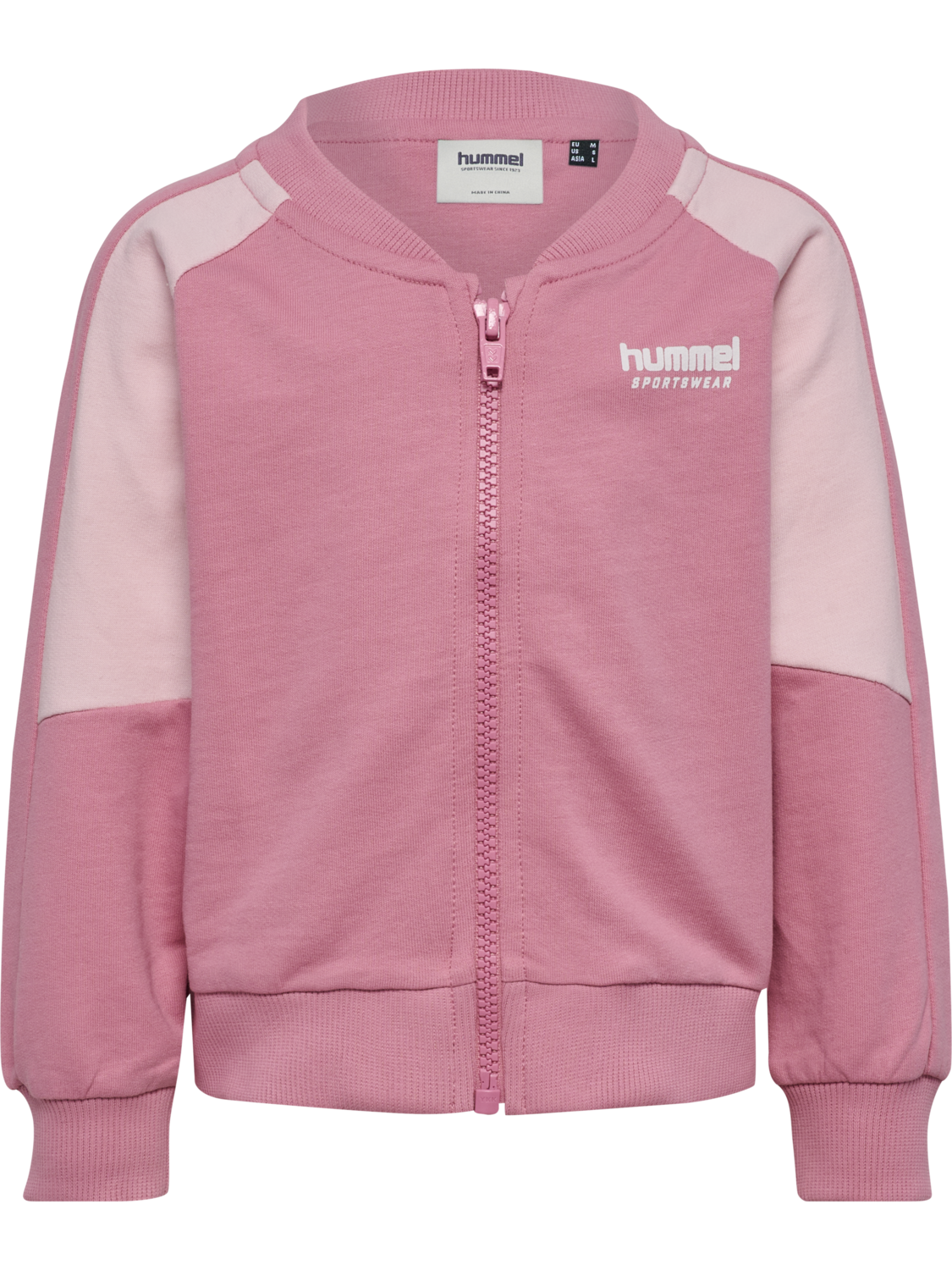hmlMINI LOOSE BLOCK ZIP JACKET, PALE LILAC, packshot