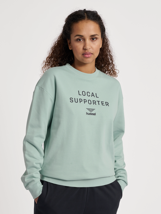 hmlHIVE OWEN SWEATSHIRT, CLOUD BLUE, model