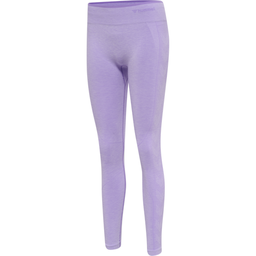 hmlMT UNA SEAMLESS MID WAIST TIGHTS, LAVENDER MELANGE, packshot