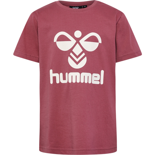 hmlTRES T-SHIRT S/S 2-PK, MINERAL BLUE/DECO ROSE hmlTRES T-SHIRT S/S 2-PK, MINERAL BLUE/DECO ROSE, packshot