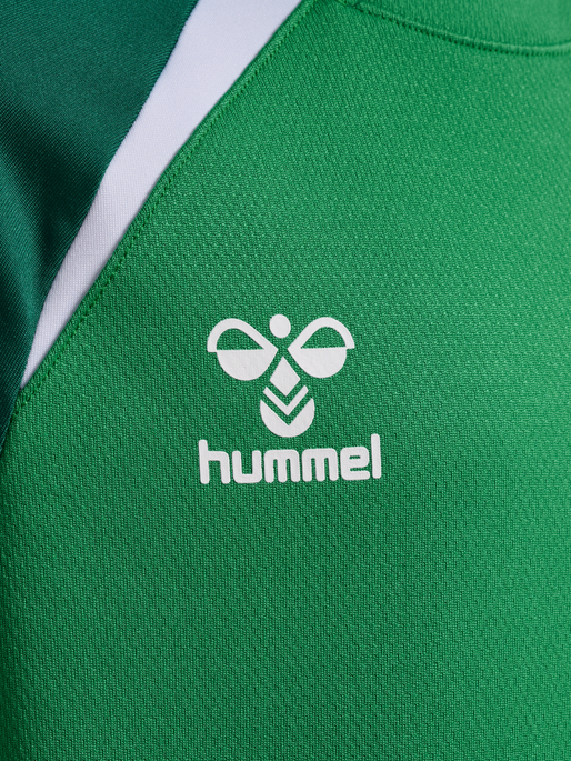 hmlLEAD 2.0 CREW SWEAT KIDS, JELLY BEAN/EVERGREEN hmlLEAD 2.0 CREW SWEAT KIDS, JELLY BEAN/EVERGREEN, packshot