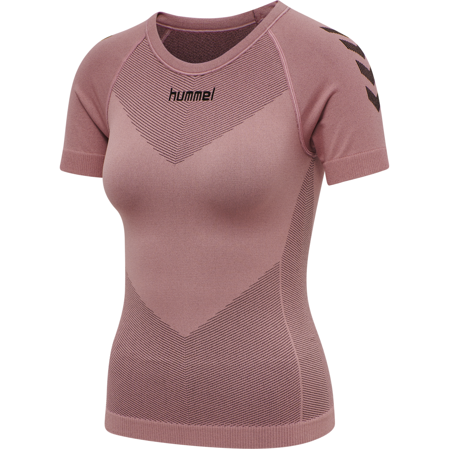 HUMMEL FIRST SEAMLESS JERSEY S/S WOMAN, DUSTY ROSE, packshot